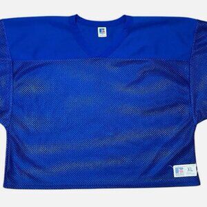 Royal Blue Cropped Football Jersey